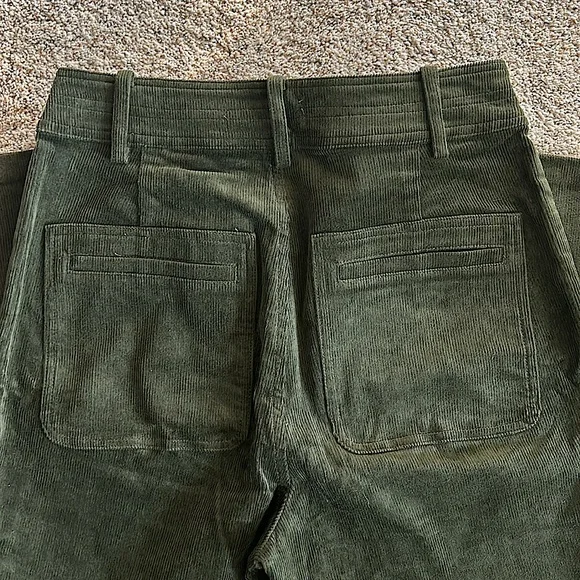 Apiece Apart Forest Green Button Front Corduroy Pants **Size 8**🌳🌳 - Picture 6 of 7